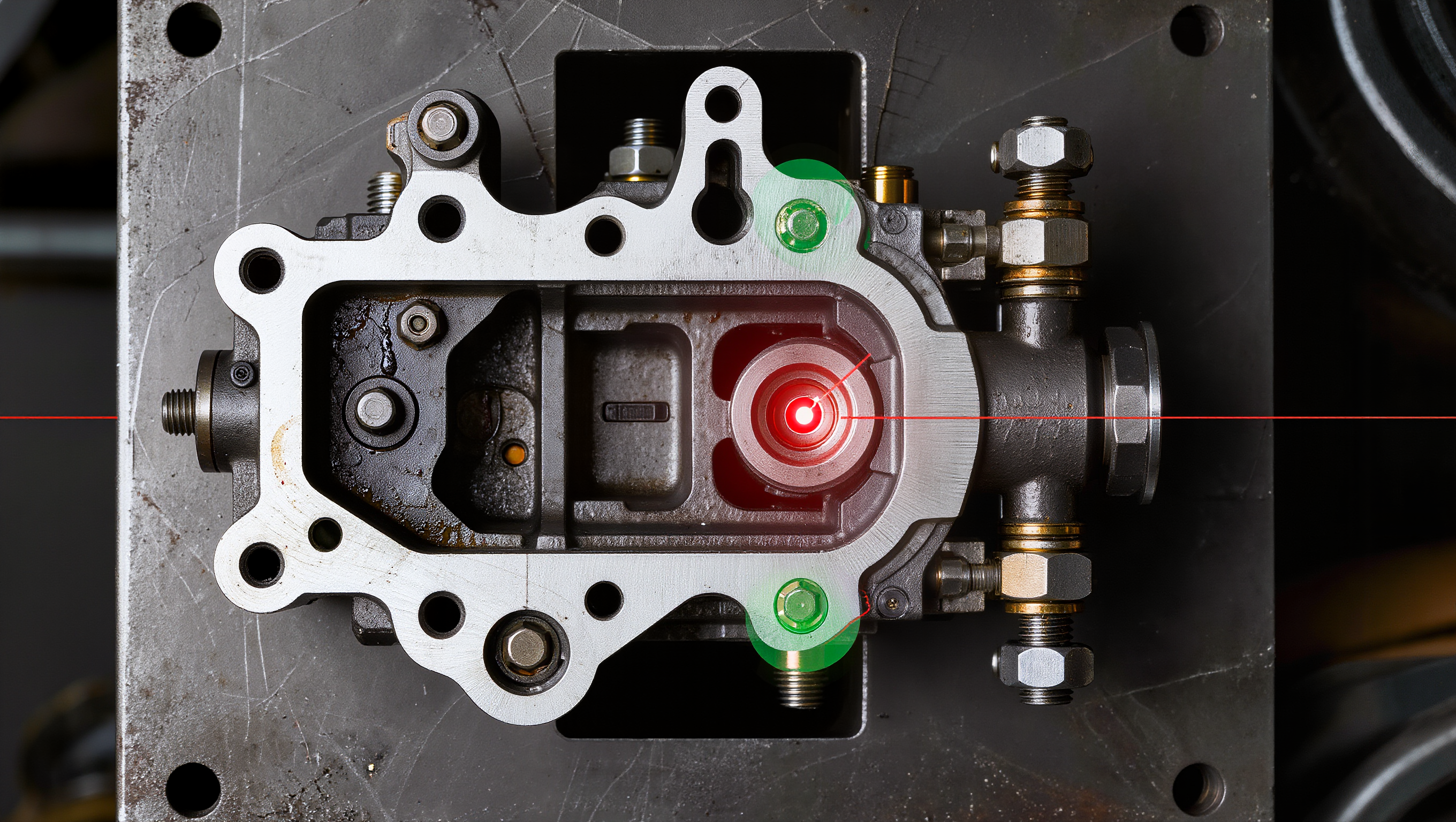 Component presence laser verification